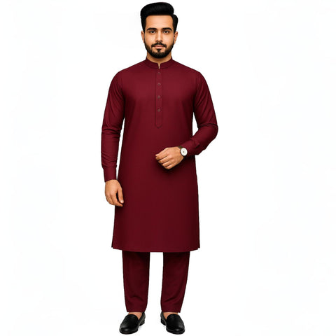 Royal Men Garnet Mehroon – Premium Wash & Wear